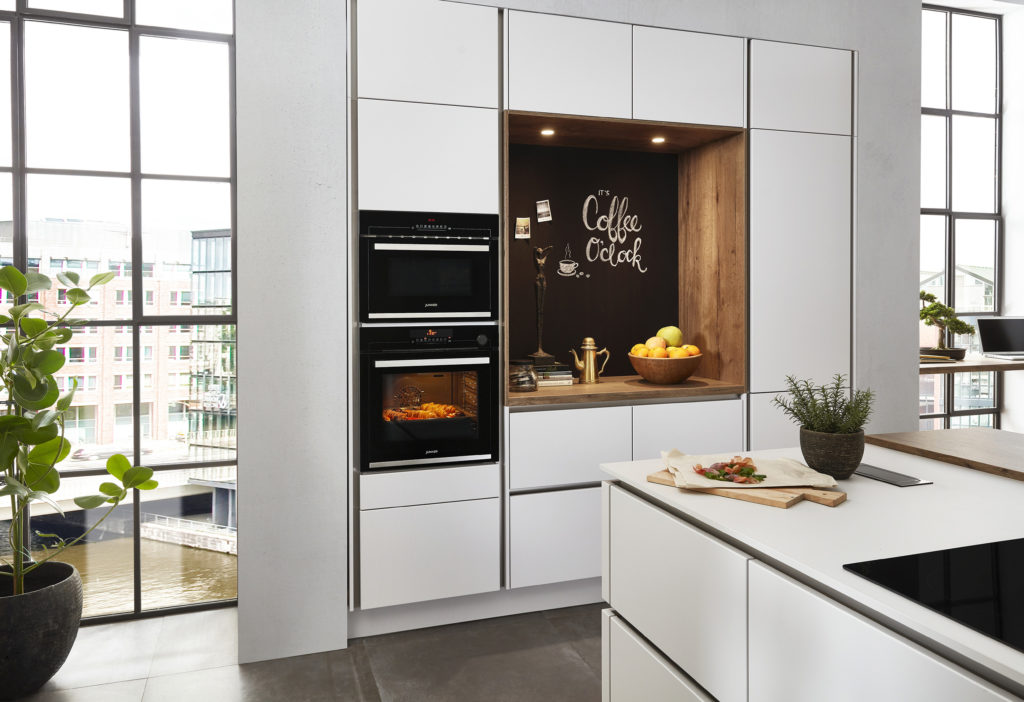 Rincón del café en cocina moderna