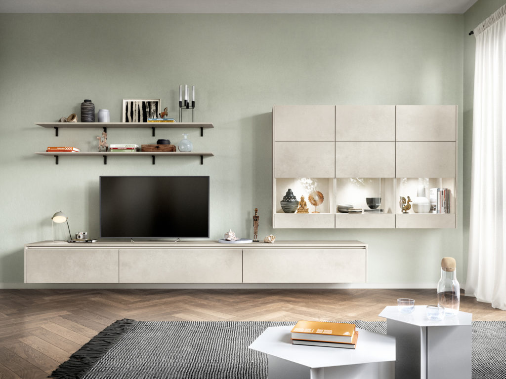 Mueble de televisión suspendido